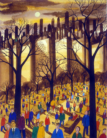 John Dorish watercolor NYC